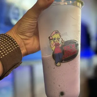 Taro Slush with Boba, so good!!!!