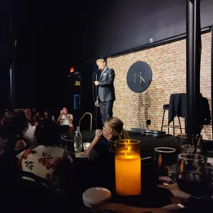 TK introduces the host...