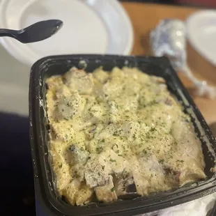 Steak alfredo