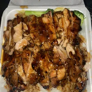 Chicken Teriyaki - Large with steamed rice and veggies