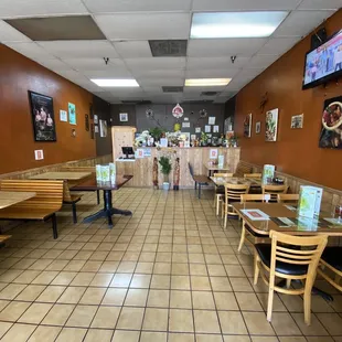 the interior of a restaurant