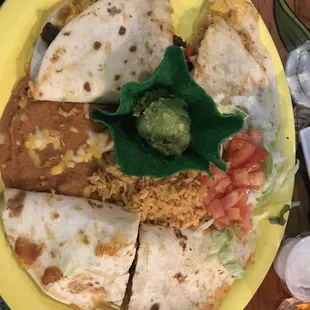 Combo fajita quesadilla