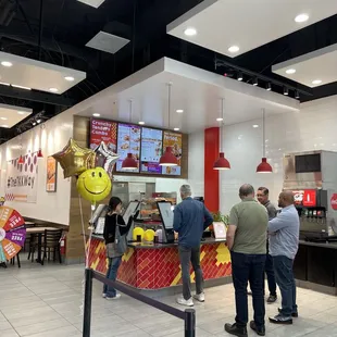 Grand opening photo inside store