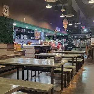 Inside restaurant
