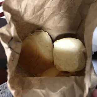 The potato buns that come with the 8pc fried chicken. Very soft