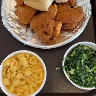 1/2 chicken 2 small sides