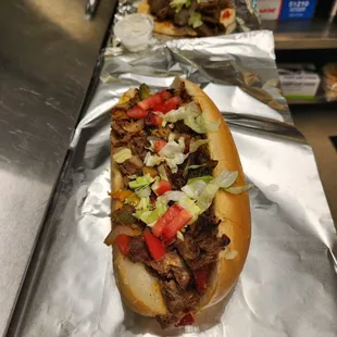 Steak hoagie