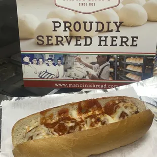 The Sunday, special meatball hoagie!