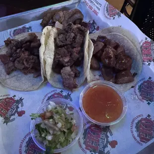 Taco Trio (fajita, brisket, sausage)