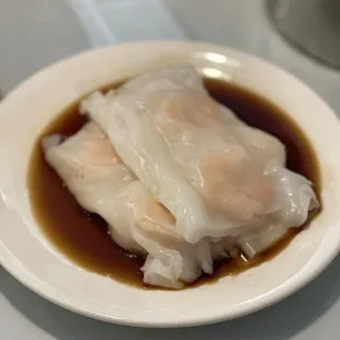 a plate of steamed fish