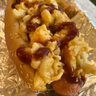 Mac &amp; Cheese Dog !