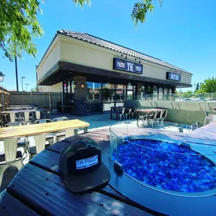 outside, sushi and sashimi