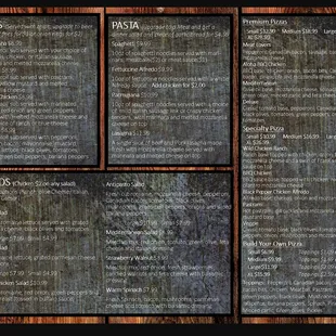 the menu