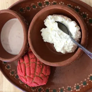 Conchas con Nata