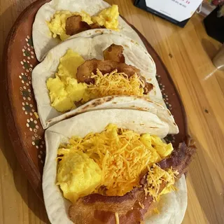 Egg and Bacon Taco