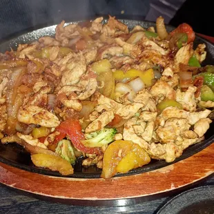 Chicken fajitas
