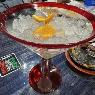 Empty margarita, base is  a LOT of ice