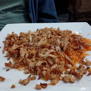 Chicken, rice, and cheese