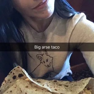 Giant breakfast taco!