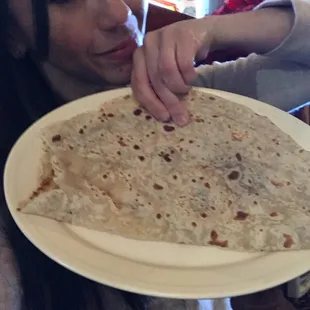 One tortilla. One!