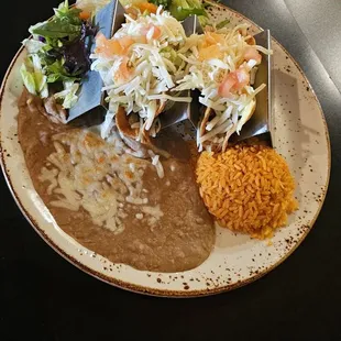 2 tacos combination (beef)