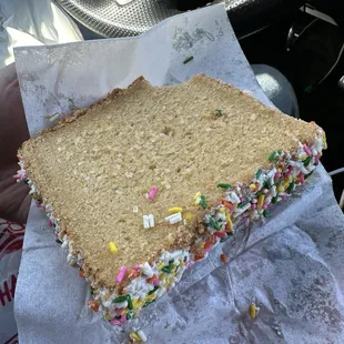 Cake slice unsure what this was called but it was DELICIOUS!