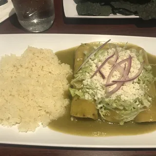Enchiladas Rojas y Verdes