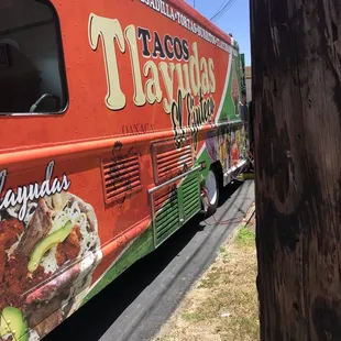 Other side of food truck