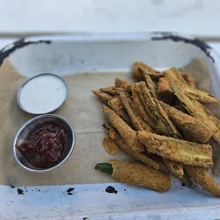Fried okra