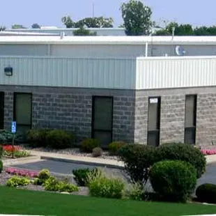 the front of a building