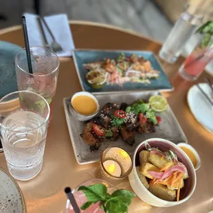 CRISPY TOFU BITES (GF,V) GRILLED LEMONGRASS WINGS (GF) Schezwan Shrimp