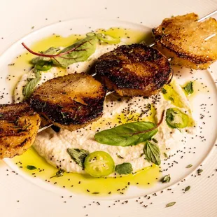 Plenty of VEGAN options on the menu: German Turnip with Vegan Cashew Cheese