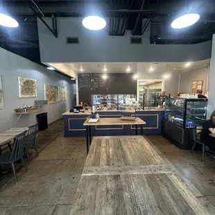 interior, sushi and sashimi