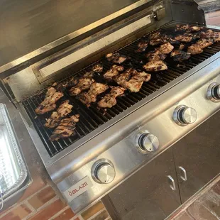 More marinated chicken