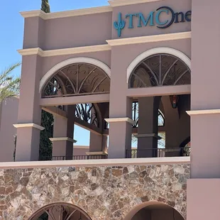 Outside but entrance is in the back