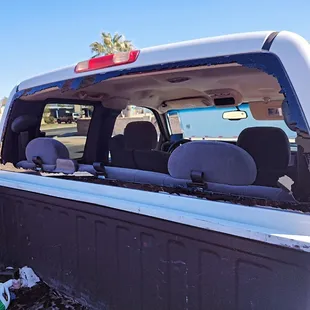 Chevy back glass replacement. #chevytrucks