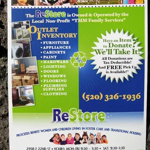 Info card for ReStore