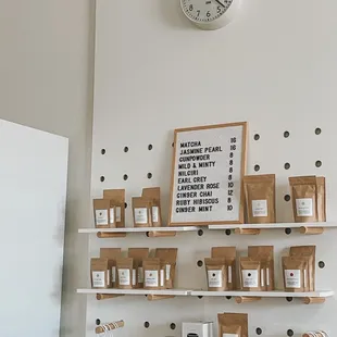 Inside - teas for sale