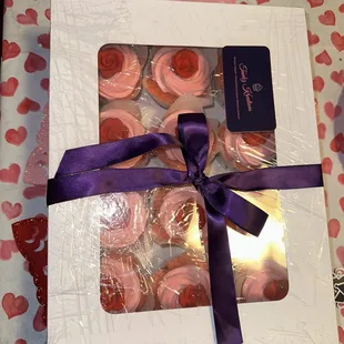 a box of cupcakes