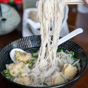Shrimp wonton noodle soup
