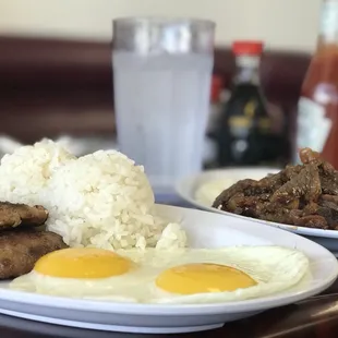 Eggs and Sausage patty!