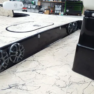 Marine speaker install