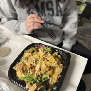 chicken and broccoli - sooo good