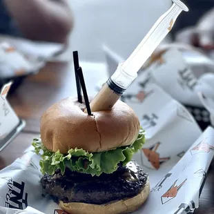 Covid 19 Vax burger