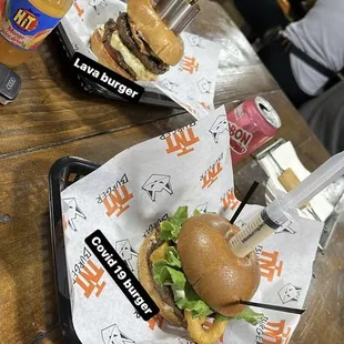 COVID19 VACCINE BURGER NO FRIES,  LAVA BURGER
