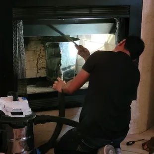 Chimney clean and inspect