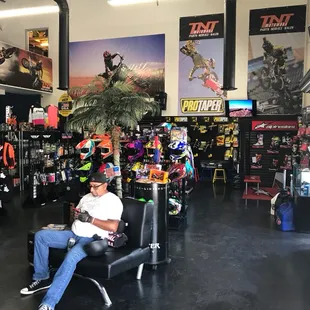 Customer waiting area.