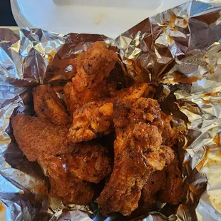 Spicy Chicken Wings! Dynamite sauce.