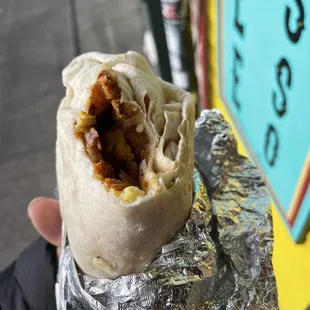 Al pastor breakfast burrito