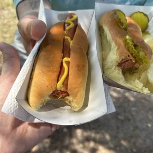 Great deal! 2 hot dogs and a bag of chips for $10! They were delicious!
